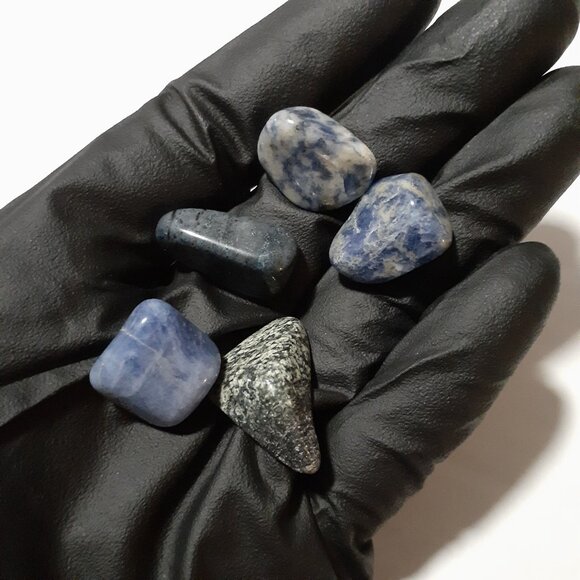 Blue Sodalite, Rose Quartz, Green Aventurine, Orange Aventurine Set - Picture 3 of 5